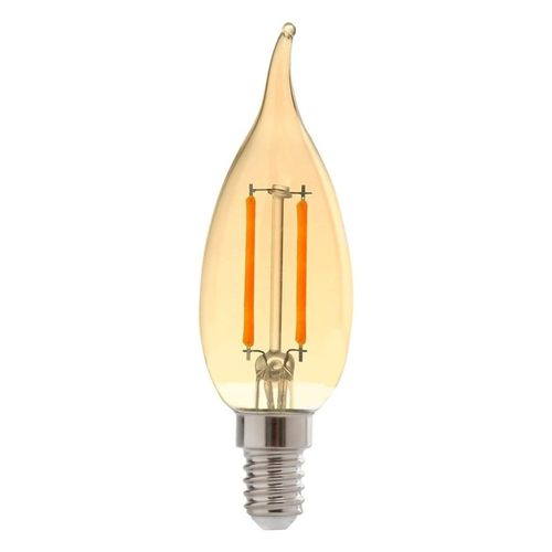 Lâmpada de LED Filamento Vela 2W E14 180 Lúmens Luz Âmbar 220V