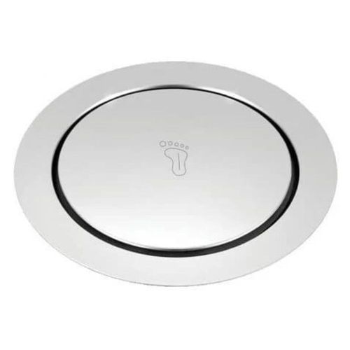 Ralo de Piso Click Redondo Cromado 15x15cm Esteves