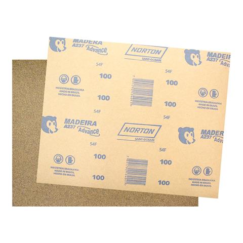 Folha de Lixa para Madeira 225x275mm Grão 120 A237 Norton