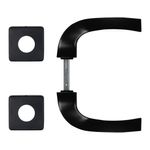 Fechadura-Interna-Roseta-Quadrada-Kiko-4080587-40mm-Zamac-Epoxi-Preta