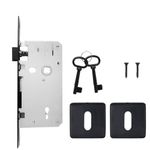 Fechadura-Interna-Roseta-Quadrada-Kiko-4080587-40mm-Zamac-Epoxi-Preta