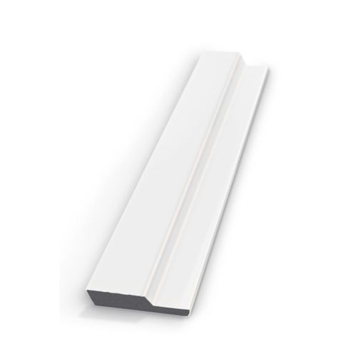 Perfil para Paínel Ripado Inferior Poliestireno Branco 4,2x285cm