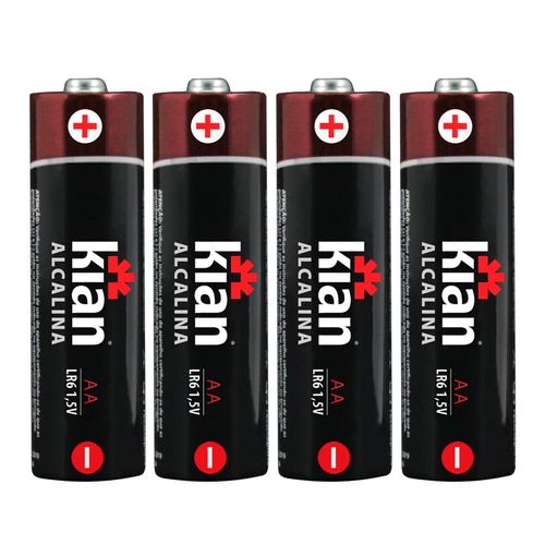 Pilha Alcalina 1.5V Tipo AA Blister com 4 unidades
