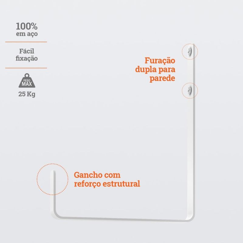 Gancho-para-Parede-Ate-25Kg-8cm-Aco-Branco