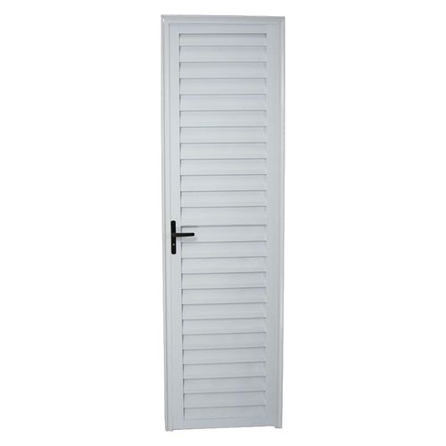 Porta Palheta Alumínio Branco Direito 210x90cm