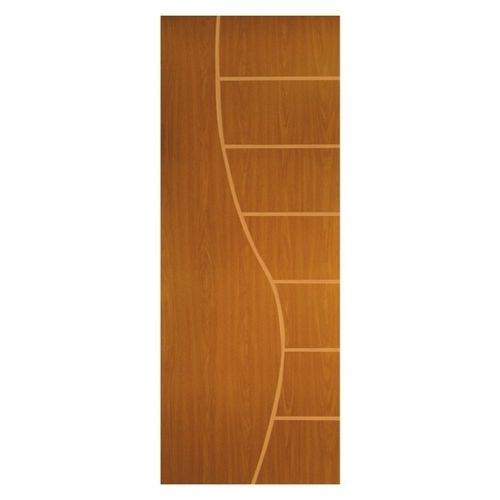 Folha de Porta Frisada Melamínica Colméia Cantareira Mogno 210x70cm