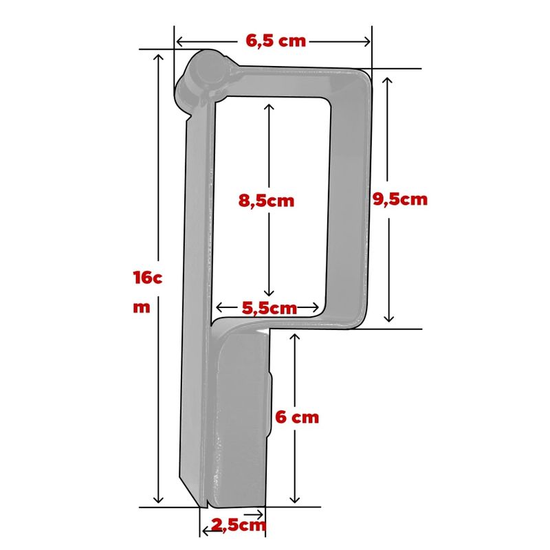 Porta-Cadeado-para-Portao-N°5-91x56mm-Cadeados-de-30mm-Preto