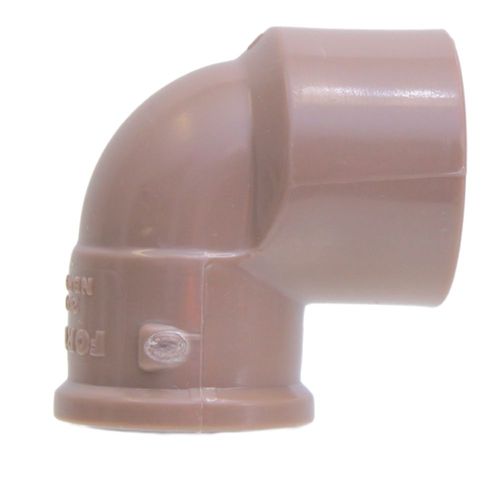 Joelho 90 Soldável LR PVC 25mm x 3/4" Fortlev