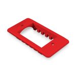 Tampa-Grande-Condulete-PVC-Vermelha-Compativel-Modulo-Tramontina-Liz