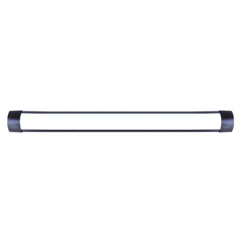 Luminária Led Elegance Fit Preta Sobrepor 36W 100cm Luz Branca