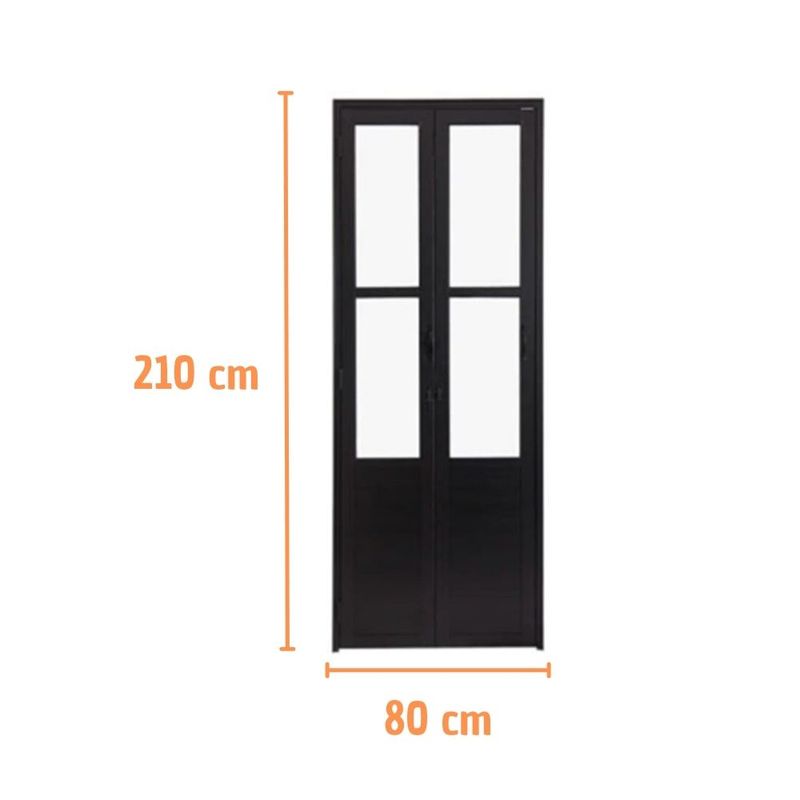 Porta-Camarao-Lambril-Vidro-Boreal-c-Fechadura-Preto-Direito-210x80cm