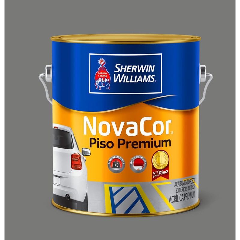 Tinta-Premium-Acrilica-Fosco-Novacor-Piso-Cinza-36L