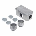 Kit-Condulete-Multiplo-X-1--Tampa-Cega-2-Conectores-e-3-Tampoes