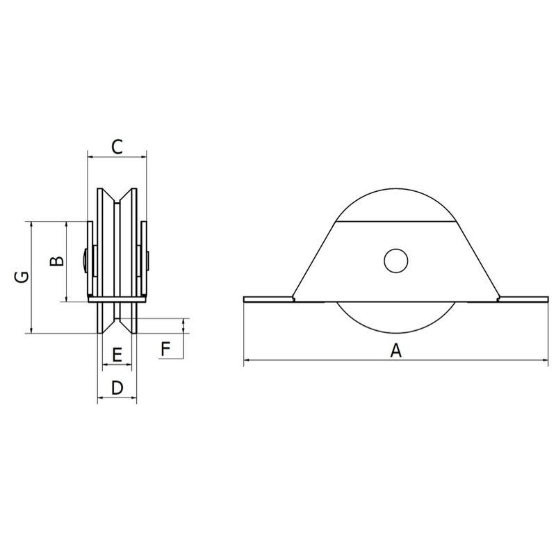 Roldana-Nylon-60mm-Canal-V-90°-com-Suporte-Aberto-em-Aluminio-2-pecas
