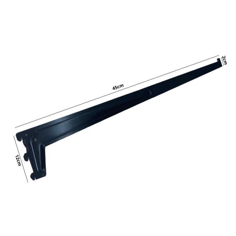 Suporte-Simples-Encaixe-Ate-65Kg-45cm-Aco-Preto