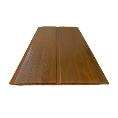 Forro PVC Frisado Mogno 7mm 20x400cm Pacote com 12m2