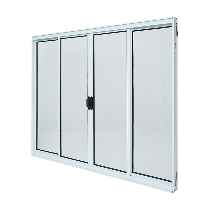 Janela-de-Correr-4-Folhas-sem-Grade-Aluminio-Branco-120x150cm