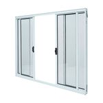 Janela-de-Correr-4-Folhas-sem-Grade-Aluminio-Branco-120x150cm
