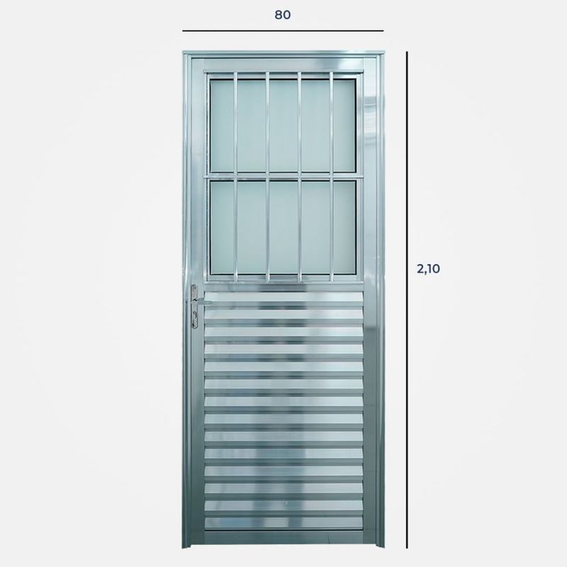 Porta-Postigo-Vidro-Boreal-Aluminio-Brilhante-Direito-210X80cm