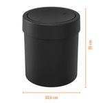 Lixeira-Basculante-54L-Preta-com-Tampa-Coza
