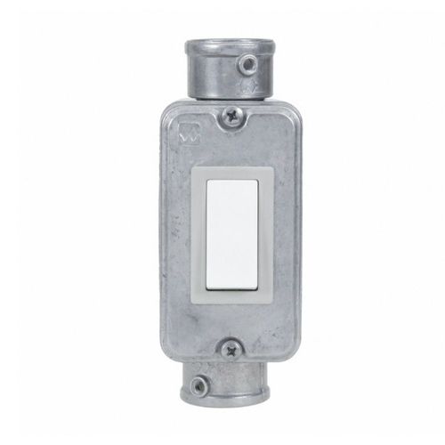 Kit Condulete Múltiplo X 3/4", Interruptor, 2 Conectores e 3 Tampões