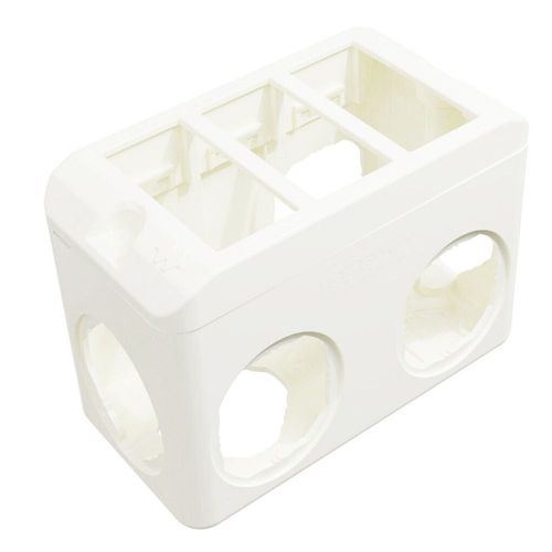 Kit Condulete PVC 3/4" 3 Postos 2 Conectores 5 Tampões Equille Branco