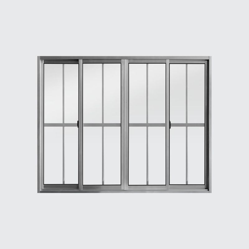 Janela-de-Correr-4-Folhas-sem-Grade-Aluminio-Brilhante-100x120cm