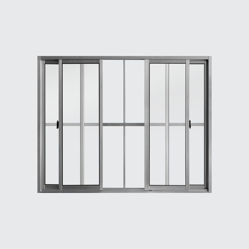 Janela-de-Correr-4-Folhas-sem-Grade-Aluminio-Brilhante-100x120cm