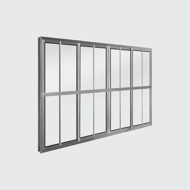 Janela-de-Correr-4-Folhas-sem-Grade-Aluminio-Brilhante-100x120cm