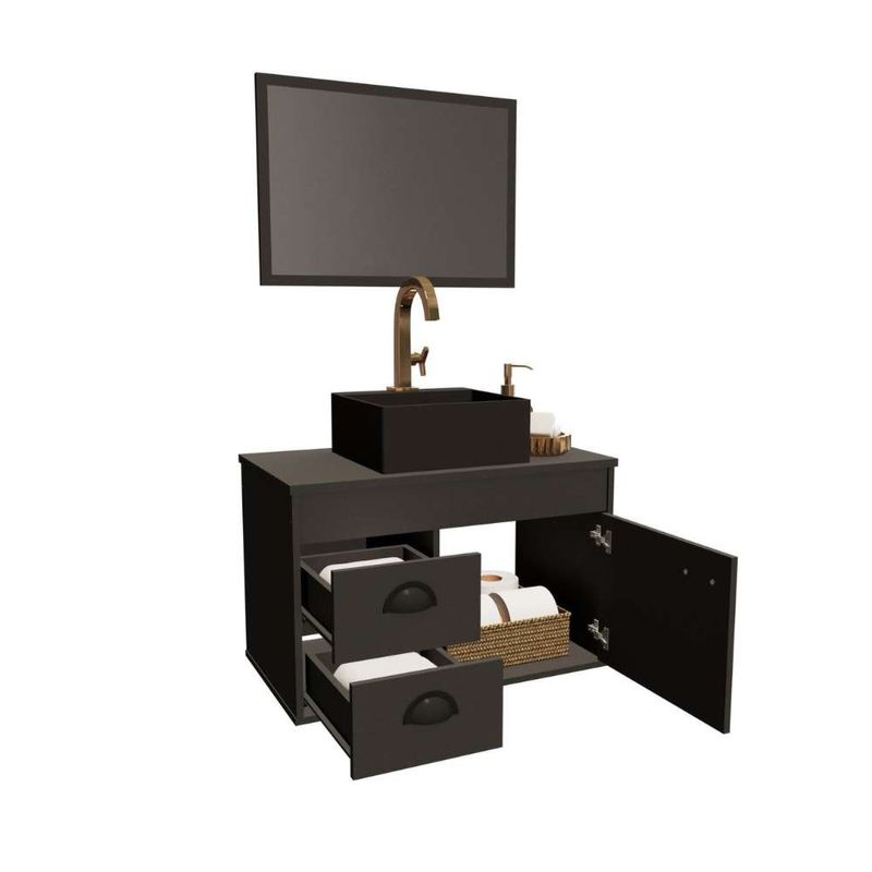Kit-Gabinete-para-Banheiro-Betel-Trama-Preto-51cm