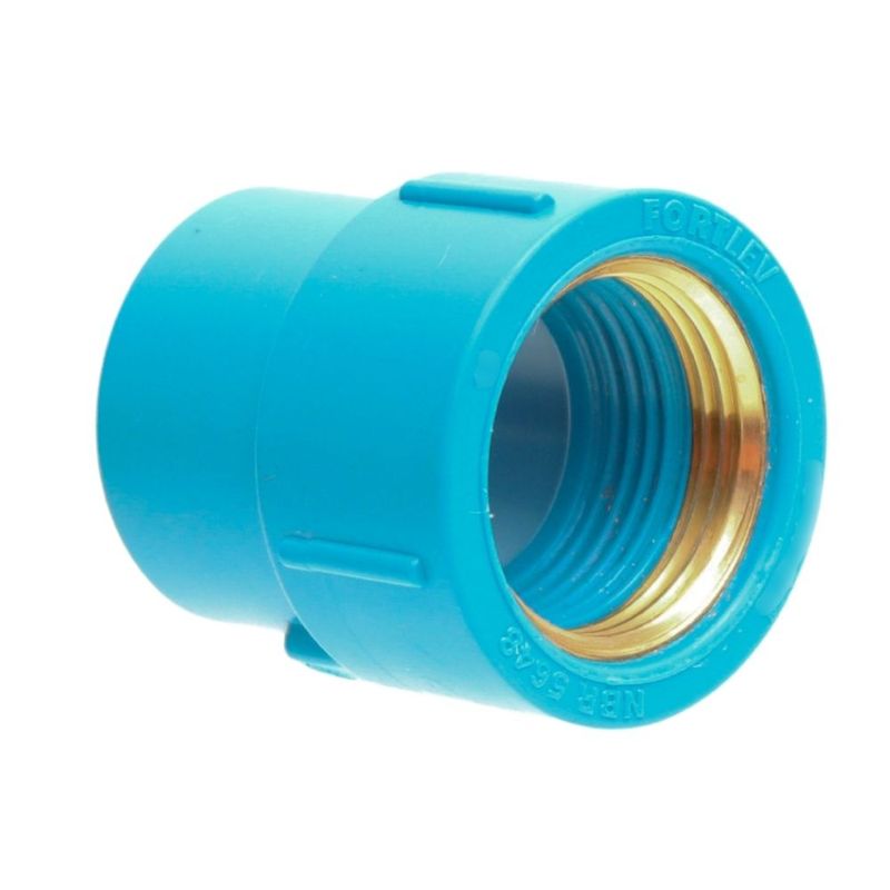 Luva-Soldavel-com-Bucha-de-Latao-Azul-PVC-25mm-X-3-4--Fortlev