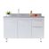Gabinete para Cozinha Slim 114x84,5x52cm MDF Branco Desmontado