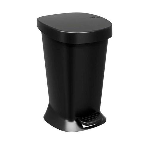 Lixeira New Square com Pedal 5L Preta com Tampa