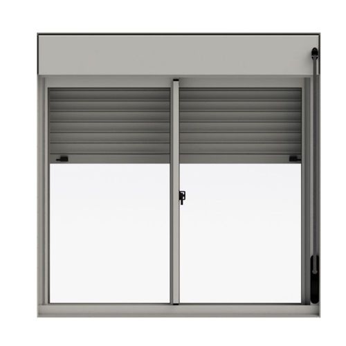 Janela Persiana 2 Folhas Alumínio Branco 120x120cm
