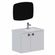 Kit Gabinete para BanheiroTarumã em Aço Branco 60cm