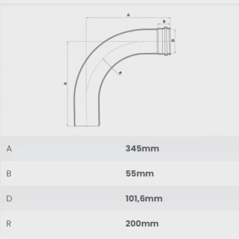 Curva-90-Longa-Esgoto-Serie-Normal-PVC-DN-100-Fortlev