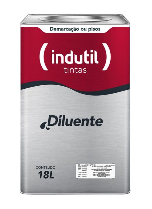 Diluente para Tinta de Demarcação 18L Indusolve