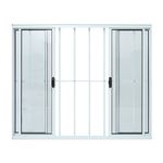 Janela-de-Correr-4-Folhas-com-Grade-Aluminio-Branco-100x200cm