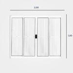 Janela-de-Correr-4-Folhas-com-Grade-Aluminio-Branco-100x200cm