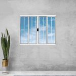 Janela-de-Correr-4-Folhas-com-Grade-Aluminio-Branco-100x200cm