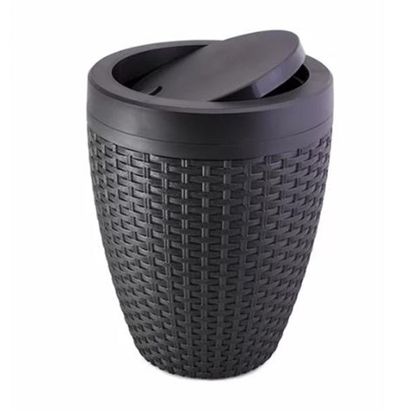 Lixeira-Rattan-6L-Preta-com-Tampa-Aquaplas