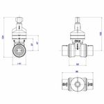Base-para-Registro-de-Gaveta-Bruto-4509-para-Tubulacao-PVC-25mm-Deca