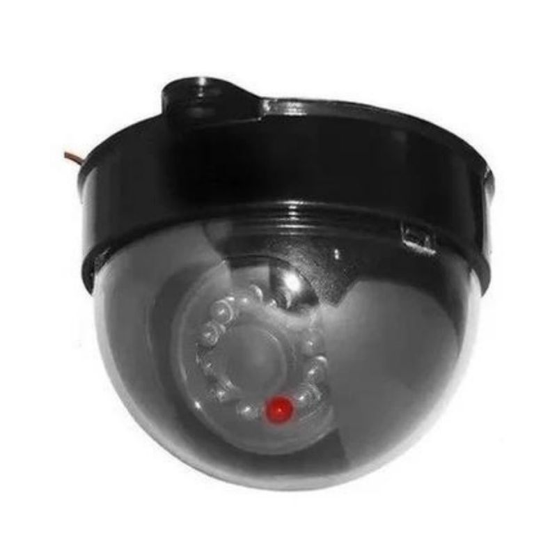 Camera-Falsa-Led-Mini-Dome-3-Polegadas-Preta-Bivolt