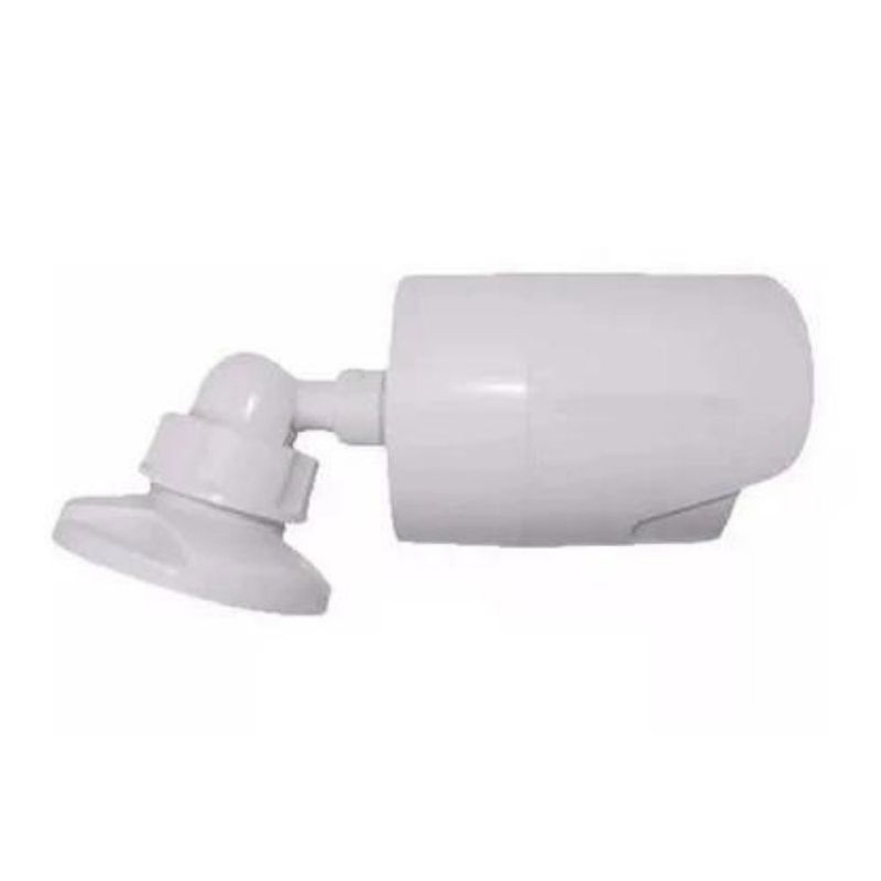 Camera-Falsa-Led-Bullet-Bivolt-Branca