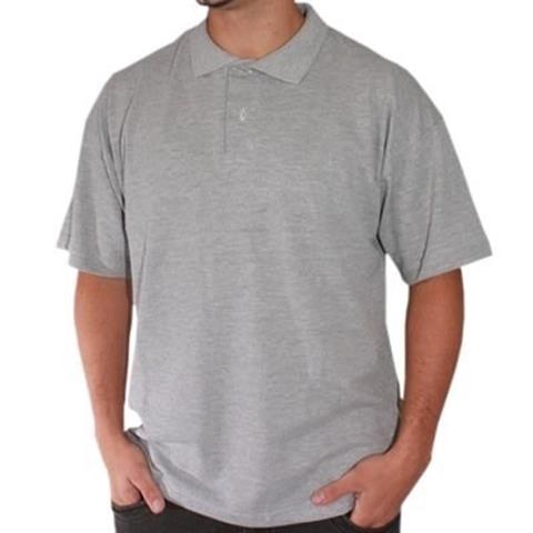 Camiseta Polo Piquet/Algodão Cinza Tockformes