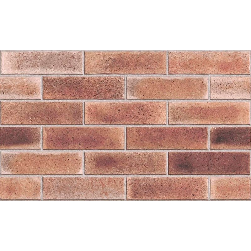 Revestimento Ladrillo Red Retificado Acetinado Marrom 39x75cm 2,06m2