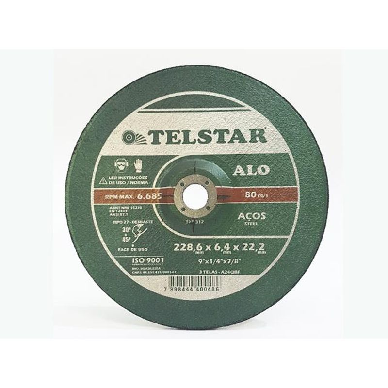 Disco-de-Desbaste-para-Aco-9--2286x64x222mm-3-Telas-Telstar