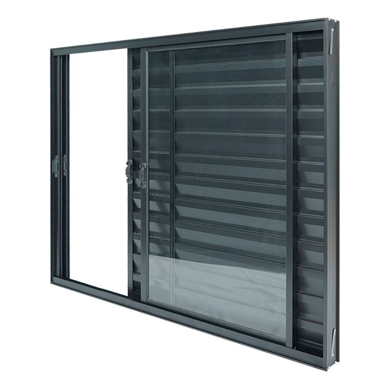 Veneziana-3-Folhas-sem-Grade--Aluminio-Preto-100x150cm