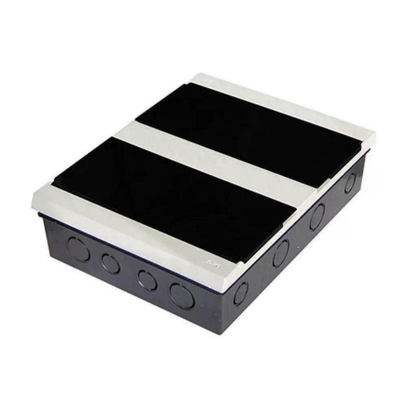 Quadro-PVC-Disjuntor-Embutir-sem-Barramento-para-16-Disjuntores-Branco