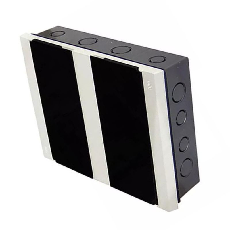 Quadro-PVC-Disjuntor-Embutir-sem-Barramento-para-16-Disjuntores-Branco